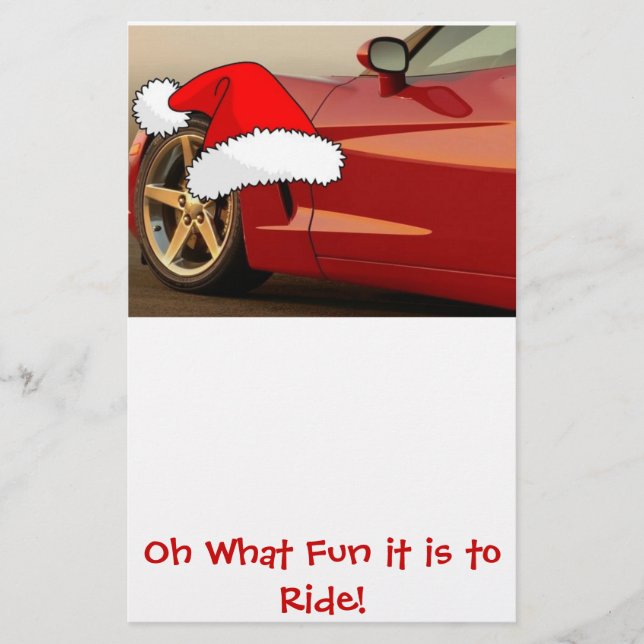 Christmas Red Corvette (Front)