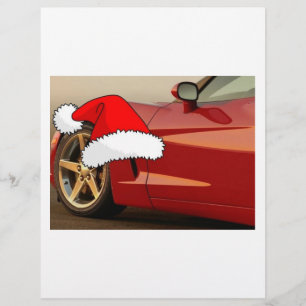 Christmas Red Corvette Flyer