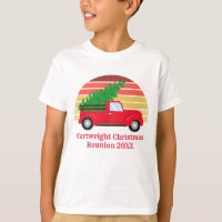 Christmas Red Farm Truck Sunset Cute Custom Kids