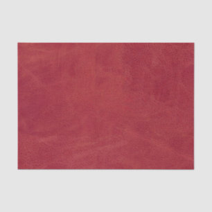 Christmas Red Faux Leather Texture Tissue Paper