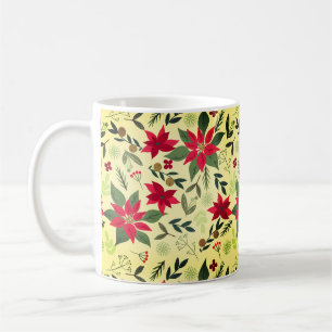 Christmas Red Flowers Pattern-11600 Coffee Mug