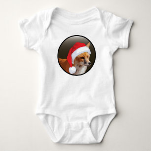 Christmas Red Fox - Baby Jersey Bodysuit