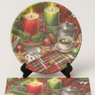 Christmas Red & Green Candlelight with Cookies Tissue Paper