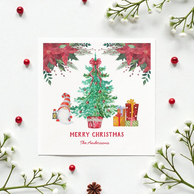 Christmas Red Green Festive Napkin (Creator Uploaded)