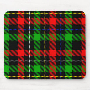 Christmas Red Green White Flannel Plaid Design Mouse Pad