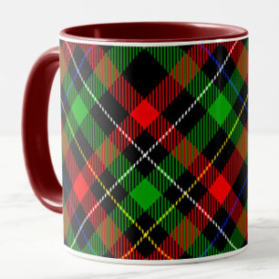 Christmas Red Green White Flannel Plaid Design Mug