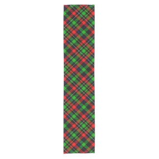 Christmas Red Green White Flannel Plaid Design  Short Table Runner