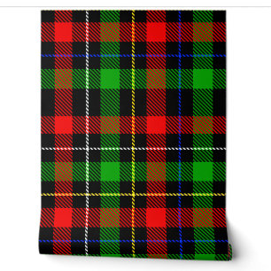 Christmas Red Green White Flannel Plaid Design  Wallpaper