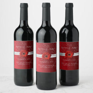 Christmas Red, Holiday/ Wedding Wine Label