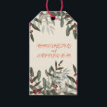 Christmas Red Holly Berries Gift Tags<br><div class="desc">Christmas gifts need special gift tags and here you will find
a huge assortment of beautiful new tags uniquely made
that you won't find anywhere else</div>