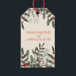 Christmas Red Holly Berries Gift Tags<br><div class="desc">Christmas gifts need special gift tags and here you will find
a huge assortment of beautiful new tags uniquely made
that you won't find anywhere else</div>