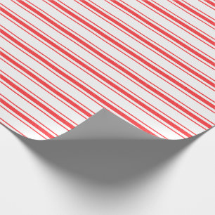 Christmas Red Mattress Ticking Bed Stripes Wrapping Paper