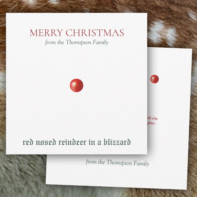 Christmas Red Nosed Reindeer Funny Humourous  (Christmas Red Nosed Reindeer Funny Humorous)