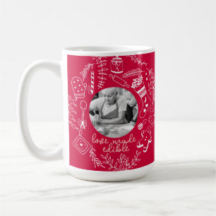 Christmas Red Photo Holiday Baking Family Recipe Coffee Mug