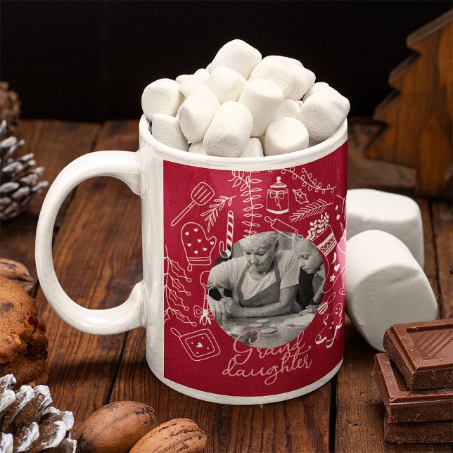 Christmas Red Photo Holiday Baking Family Recipe Coffee Mug (Creator Uploaded)