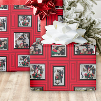 Christmas Red Photo Wrapping Paper
