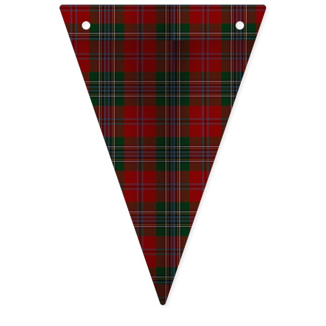 Christmas Red Plaid Bunting (First Flag)
