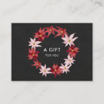 Christmas Red Poinsettia Wreath Gift Certificate<br><div class="desc">Christmas Red Poinsettia Wreath Gift Certificate</div>