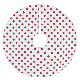 Christmas Red Polka Dot Tree Skirt