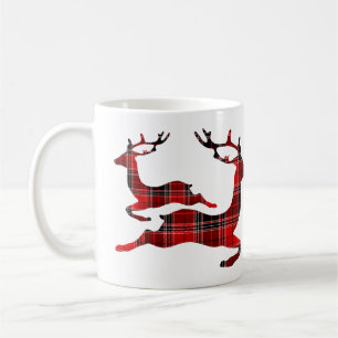 Christmas Red Reindeer Holidays Coffee Mug