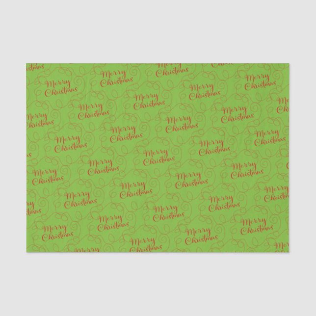 CHRISTMAS red seamless pattern with LINES Tissue Paper (Front)