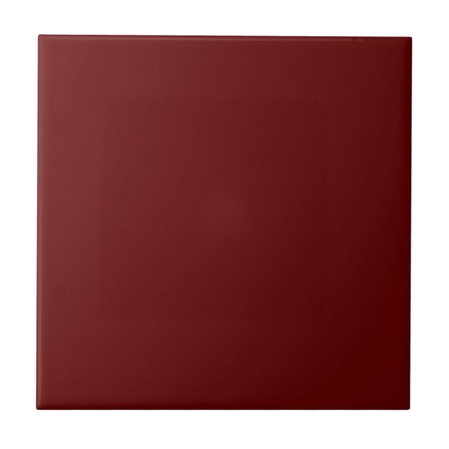 Christmas red, solid red, deep Red, plain Red  Ceramic Tile (Front)