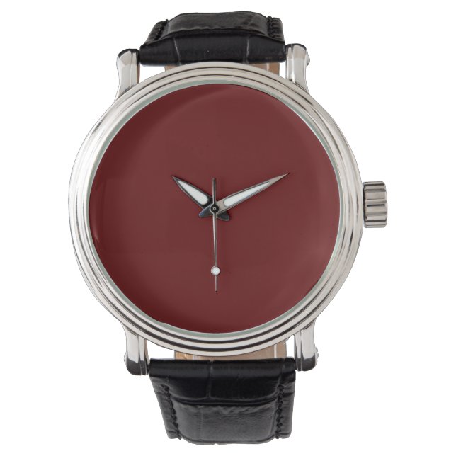 Christmas red, solid red, deep Red, plain Red  Watch (Front)