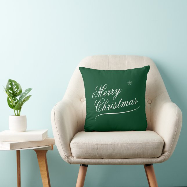 Christmas Red Throw Pillow (Chair)