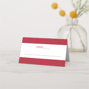 Christmas Red Wedding Place Card