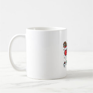 Christmas Red Wine Glasses Holiday Vector Coffee Mug