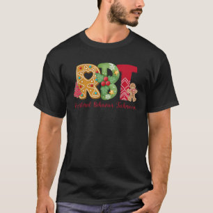 Christmas Registered Behavior Technician RBT ABA T T-Shirt