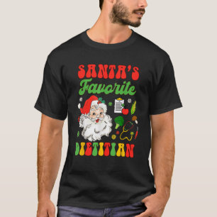 Christmas Registered Dietitian Santa s Favorite Di T-Shirt