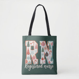 Christmas Registered Nurse Crew RN Holiday Tote Bag