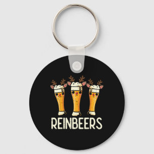 Christmas Reinbeers Reindeer Funny Xmas Pun Dad Me Key Ring