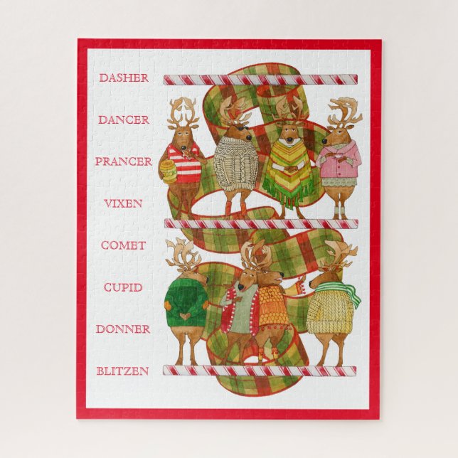 CHRISTMAS REINDEER 16x20 Puzzle (Vertical)