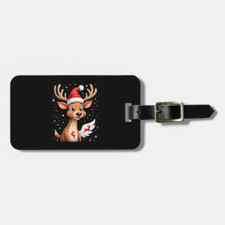 christmas Reindeer (1) Luggage Tag
