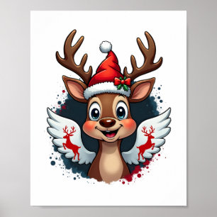 christmas Reindeer (1) Poster