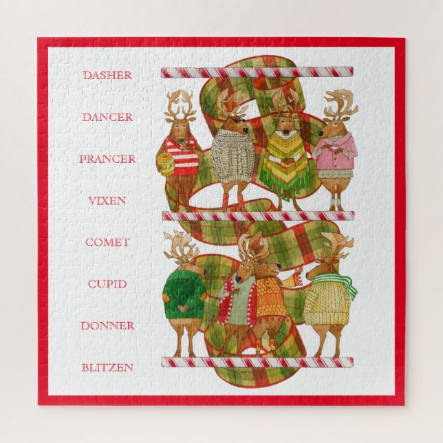 CHRISTMAS REINDEER 20x20 Puzzle (Vertical)