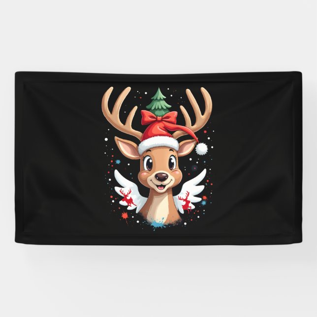 christmas Reindeer (4) Banner (Horizontal)