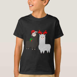 christmas reindeer alpacas T-Shirt
