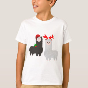 christmas reindeer alpacas T-Shirt