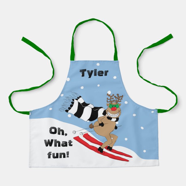 Christmas Reindeer Apron (Front)