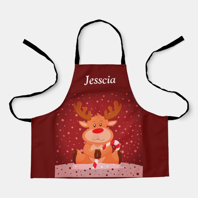 Christmas Reindeer Apron (Front)