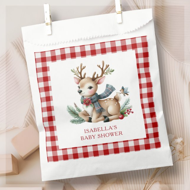 Christmas Reindeer Baby Shower  Favour Bag (Creator Uploaded)