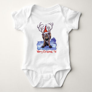 Christmas Reindeer Baby Tee