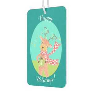 Christmas reindeer car air freshener