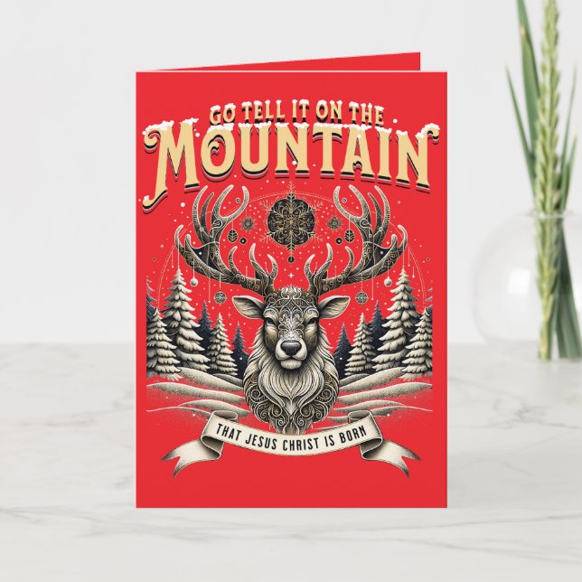 Christmas Reindeer Card (Front)