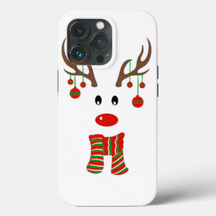 Christmas Reindeer Cartoon iPhone 13 Pro Case