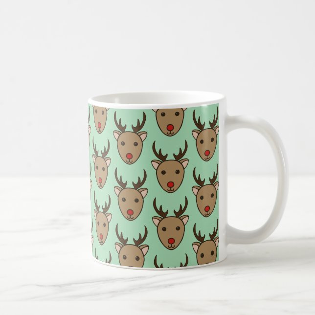 Christmas Reindeer Coffee Mug (Right)