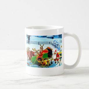 Christmas reindeer coffee mug